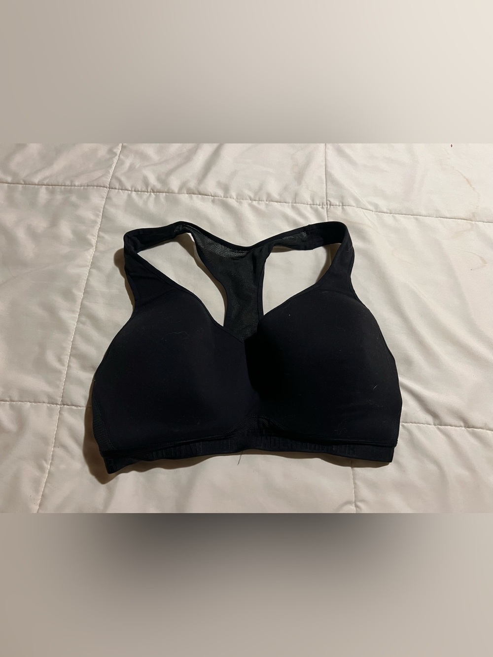 Under Armour Black Racerback Smooth Molding Sports Bra